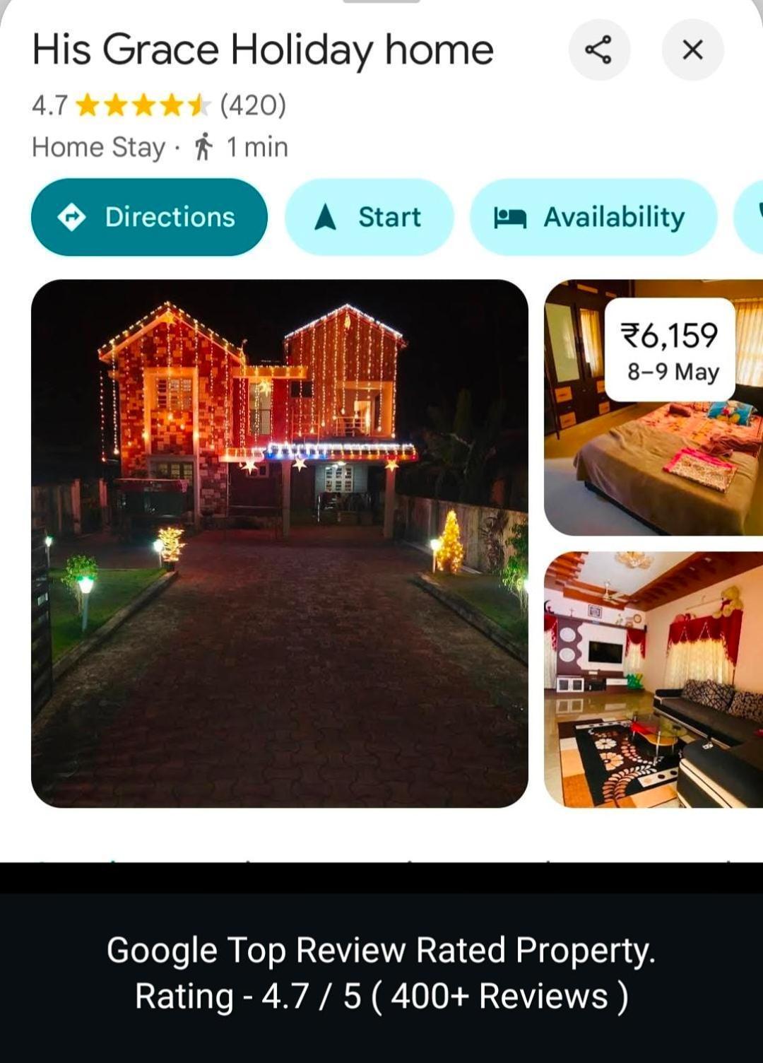 His Grace Holiday Home - Nr To Malpe Beach Udupi Exterior photo